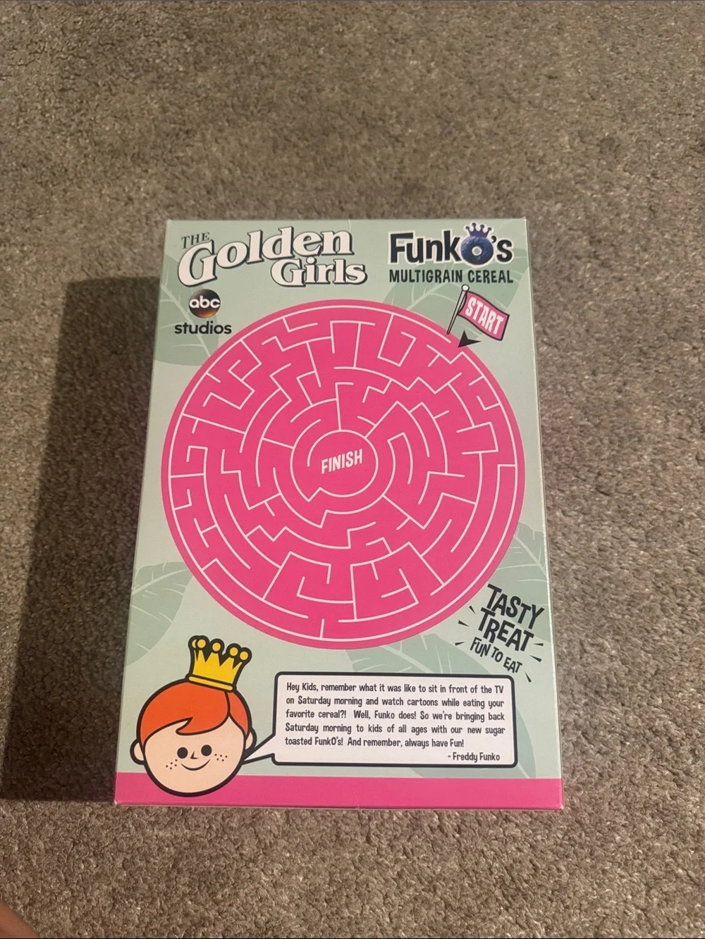 Funko Golden Girls FunkO's Cereal Box - Mint Green & Pink